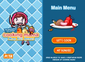 PETA Nintendo Cooking Mama Game - Mama Is A Mean Bitch