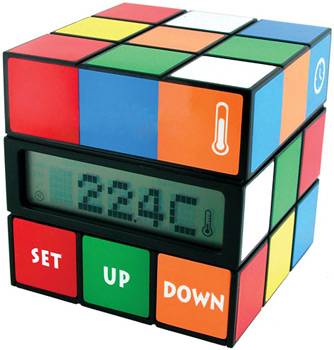 80s Rubik Cuble Clock