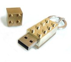 Gold Lego USB Drive